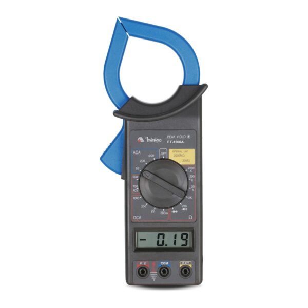 Alicate Amperímetro Digital 1000A AC CAT II 1000V Minipa ET-3200A
