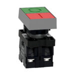 Botão Duplo Pulsador 22mm Verde/Vermelho Schneider XA2EA7A3415 - Imagem 2