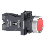 Botão de Pulso Vermelho 22mm 1NF Schneider XA2EA42 - Imagem 2