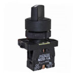 Chave Seletora 2 Posições Fixas Knob Curto para Painéis Metaltex