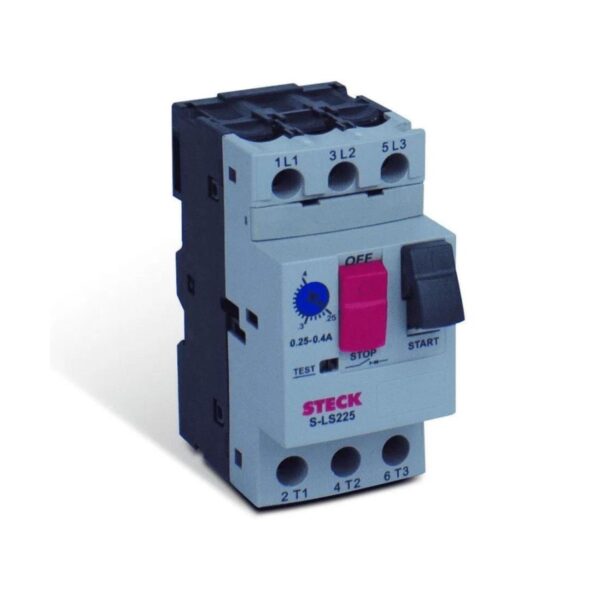 Disjuntor Motor Tripolar Ajustável 6-10A Steck SLS2251E