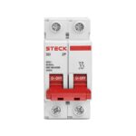 Disjuntor Bipolar 6A Curva C 3.0kA 230VCA Steck