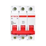 Disjuntor Tripolar 100A Curva C 400V 10kA Steck Alta Ruptura