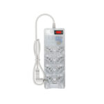 Filtro de Linha 8 Tomadas 10A Bivolt DPS 6kA Transparente Clamper