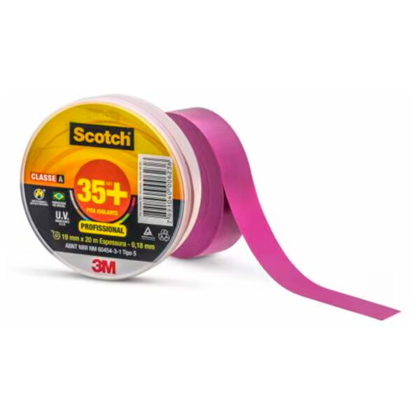 Fita Isolante Identificação Violeta 19mm x 20m 3M Scotch 35+