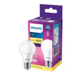 Lâmpada LED Bulbo A60 9W 3000K Luz Quente Bivolt E27 Philips