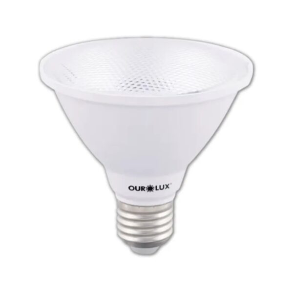 Lâmpada LED PAR 9W 6500K Luz Fria Foco Amplo Bivolt Ourolux