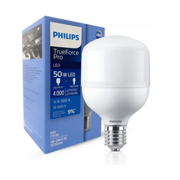 Lâmpada LED TrueForce E40 50W 6500K Industrial Philips