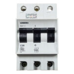 Mini Disjuntor Tripolar 4A Curva C 3kA DIN Siemens - Imagem 3