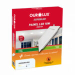 Plafon LED Quadrado Embutir 18W 6500K Luz Fria Ourolux