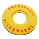 Plaqueta Identificadora Amarela Emergência 22mm Metaltex P20-IDEM