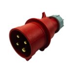 Plugue Industrial 3P+T 16A 380/415V Vermelho 6H Metaltex