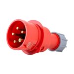 Plugue Industrial 3P+N+T 16A 380/415V Vermelho 6H Metaltex