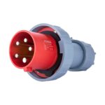 Plugue Industrial 3P+N+T 63A 380/415V Vermelho 6H Metaltex