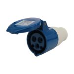 Tomada de Acoplamento Industrial 2P+T 16A 220/240V Azul Metaltex