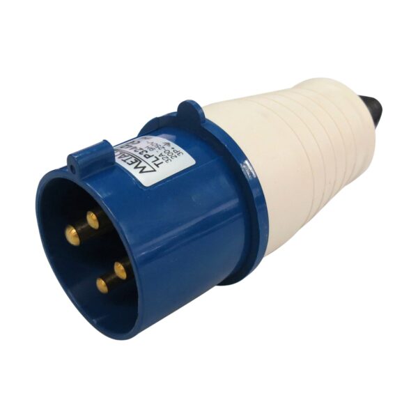 Tomada de Acoplamento Industrial 3P+T 32A 220/240V Azul Metaltex