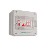 Quadro de Proteção Carregador Veicular 220V 40A Mobi Box Branco Clamper