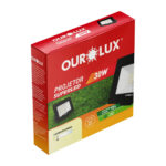 Refletor LED Slim 30W 6500K IP65 à Prova d'Água Bivolt Ourolux - Imagem 2