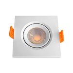Spot LED COB Direcionável Quadrado 3W 3000K Ourolux
