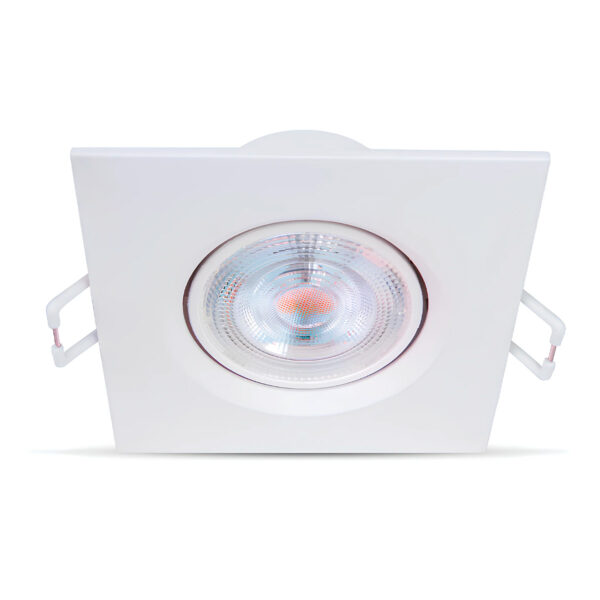 Spot LED Direcionável Quadrado 6,2W 6500K Embutir Pila