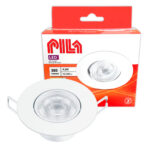 Spot LED Direcionável Redondo 4,2W 6500K Embutir Pila