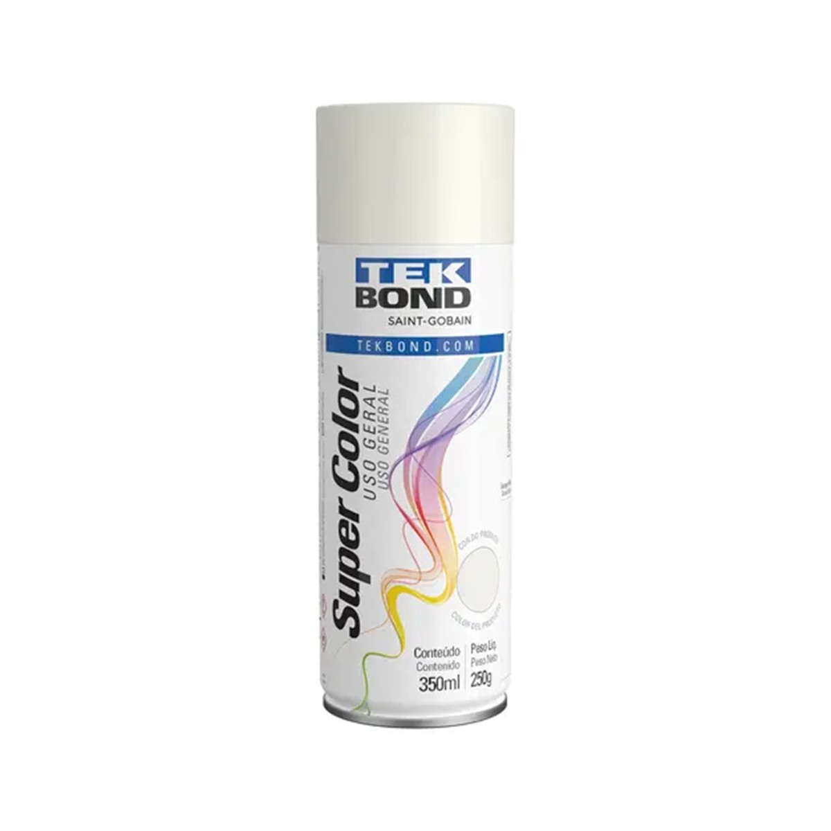 tinta-spray-branco-brilhanteuso-geral-tek-bond-23021006900-350ml-149773_prod_1-3.jpg Tinta Spray Branco Brilhante Uso Geral 350ml Secagem Rápida – Tek Bond - Imagem 1