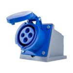 Tomada de Sobrepor Industrial 3P+T 16A 220/240V Azul Metaltex