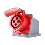 Tomada de Sobrepor Industrial 3P+T 16A 380/415V Vermelho Metaltex