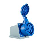 Tomada de Sobrepor Industrial 3P+T 32A 220/240V Azul Metaltex