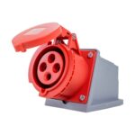 Tomada de Sobrepor Industrial 3P+T 32A 380/415V Vermelho Metaltex