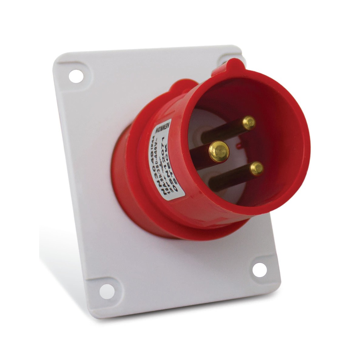 tomada-inteligente-steck-n3049-16a-103684_prod_1-1.jpg Tomada de Embutir Industrial 2P+T 16A 380/440V Vermelha 9H Steck - Imagem 1