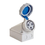 Tomada de Sobrepor Industrial 2P+T 63A 200/250V IP67 Tramontina