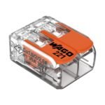 Conector Emenda WAGO 221-612 2 Polos 0,5 a 6,0mm² 41A Cartela com 3 Peças