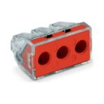 Conector Emenda WAGO 773-173 3 Polos Inserção Direta