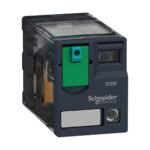 Relé Miniatura Schneider Electric 6A 4 Reversores 24VCC 14 Pinos com LED Plug-in RXM4AB2BD