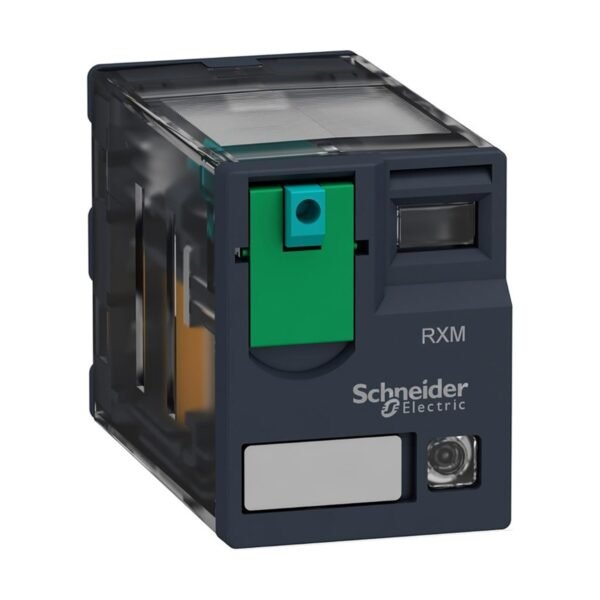 Relé Miniatura Schneider Electric 6A 4 Reversores 24VCC 14 Pinos com LED Plug-in RXM4AB2BD