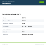 Especificações técnicas de Caixa Elétrica Steck SSCT2