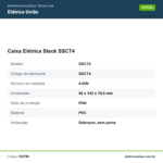 Especificações técnicas de Caixa Elétrica Steck SSCT4