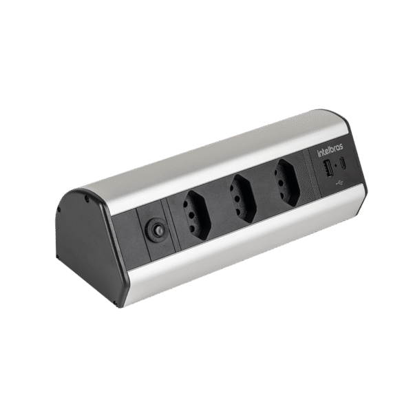 PROTETOR ELETRONICO BANCADA C/ 3 TOMDS+ 2 USB EPE 4003 INTELBRAS
