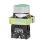 Botão Pulsador Verde 22mm M20afr-g-1a Metaltex