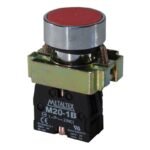 Botão Pulsador 1nf - Metaltex Cor Vermelho M20afr-r-1b
