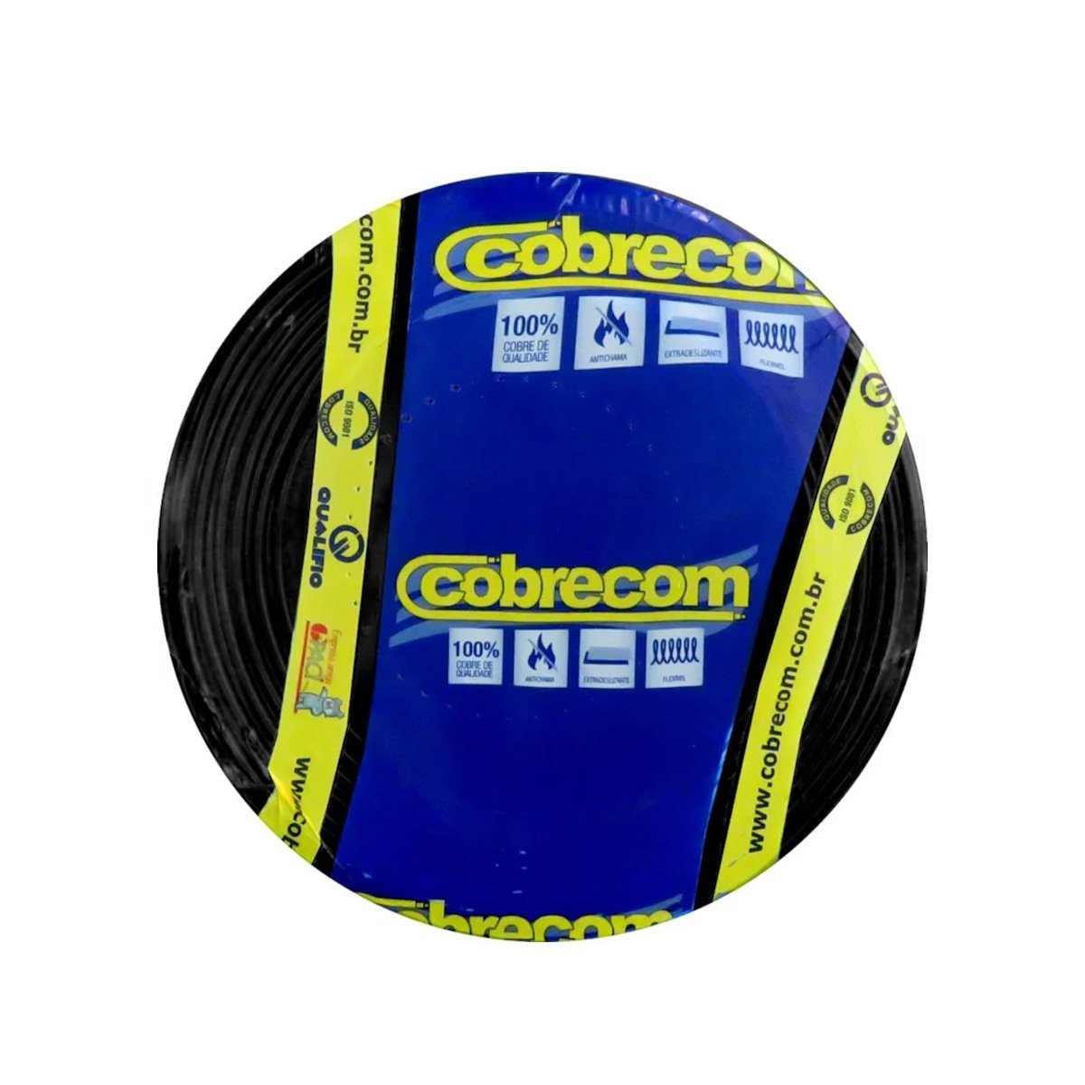 cabo-flexivel-cobrecom-6-0mm-750v-preto-rolo-15m.jpg Cabo Flexível Cobrecom 6,0mm² 750V Preto - Rolo 15m - Imagem 1