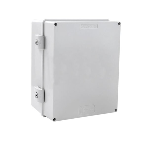 Caixa Multiuso Rohdina 250 x 200 x 130mm IP68 UV Cinza Tampa Cinza com Placa de Montagem