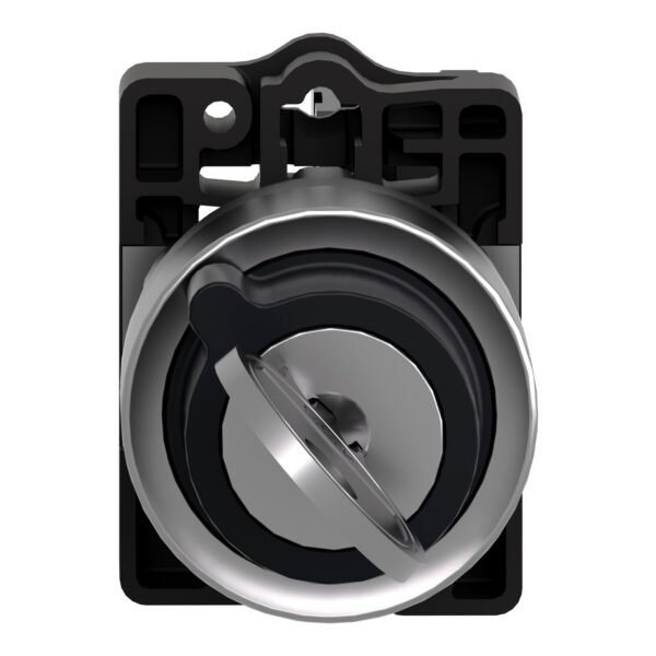 Chave Seletora 22mm 2 Posições Fixas Com Chave 1na Cor Preto