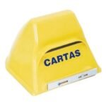 CAIXA CARTAS PVC EMBUTIR AMARELA