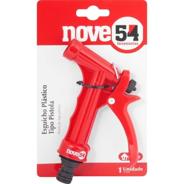 ESGUICHO PLASTICO P/JARDIM 1/2 PISTOLA C/ ENGATE RAPIDO NOVE54