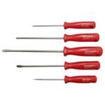 JOGO CHAVE FENDA/PHILLIPS C/ 5 PCS VERMELHO