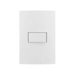 Interruptor Mar-Girius Sleek com Placa Simples 10A 250V Ebony/Branco