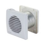EXAUSTOR BANHEIRO BIV 150MM C/ VENEZIANA E TUBO LIGACAO KEXB03