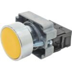 BOT PULSO 22MM METAL AMARELO 1NA